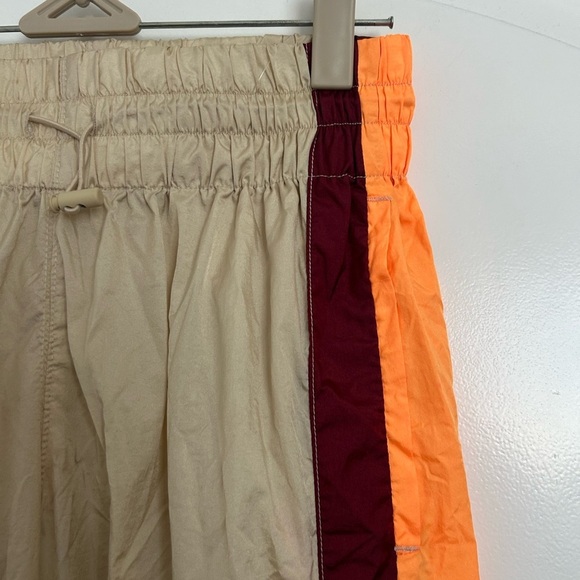 Free People Movement End Zone Track Striped Wide Leg Nyon Cargo Pants size XS - Picture 8 of 14